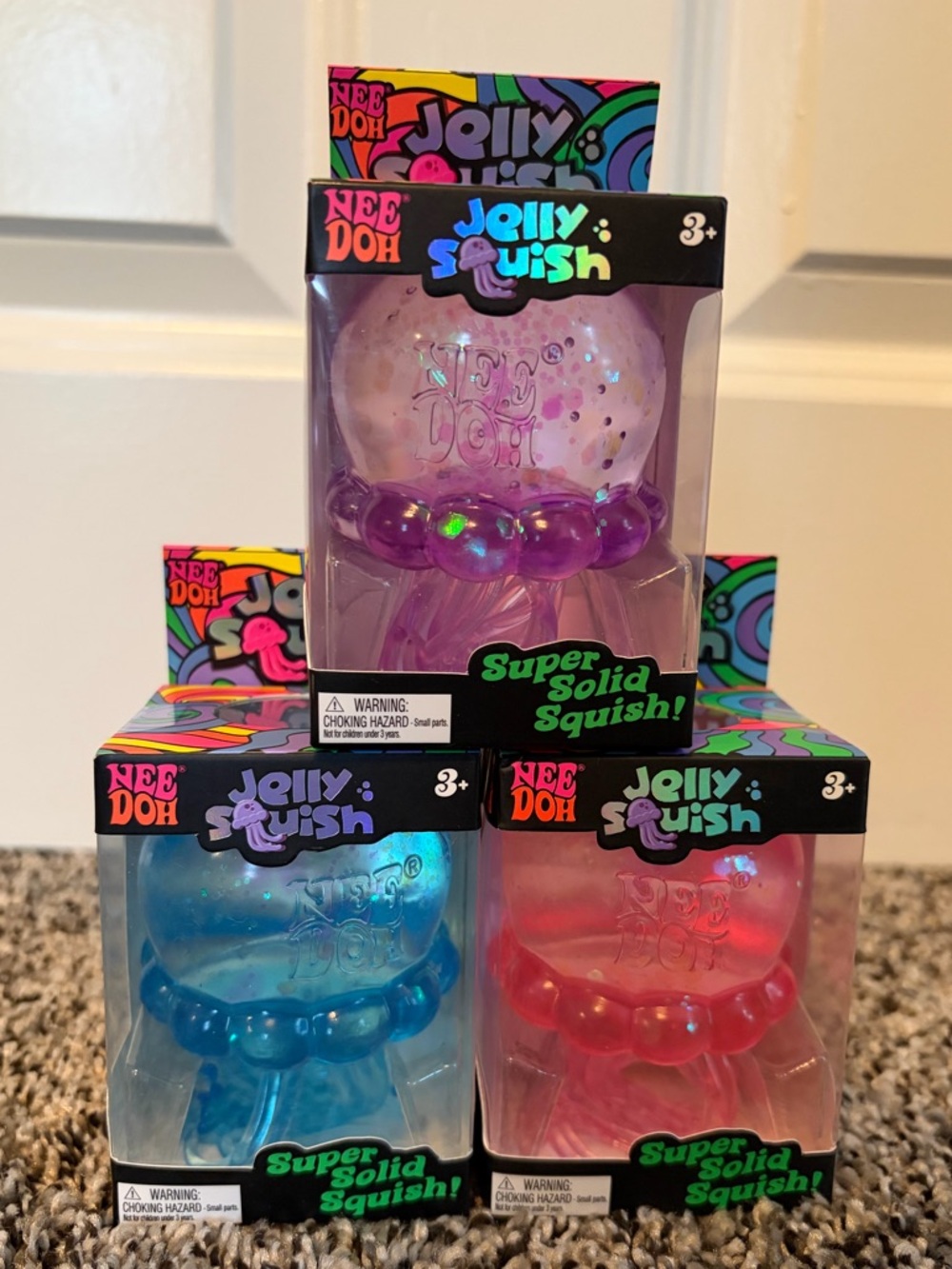 Needoh Jelly Squish Super Solid-Purple